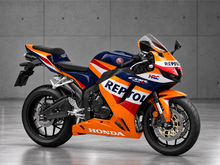 Carica immagine nel visualizzatore della galleria, Deep Blue and Orange Repsol - CBR600RR 24-26 Fairing Kit