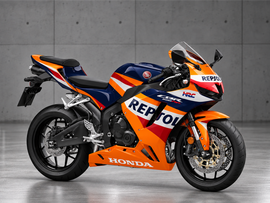 Blu intenso e arancione Repsol - Kit carene CBR600RR 24-26