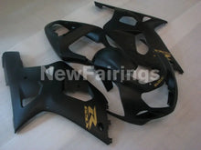 Carica immagine nel visualizzatore della galleria, Matte Black with Golden Decals Factory Style - GSX-R600 01-03 Fairing Kit