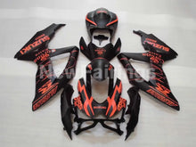 Carica l'immagine nel visualizzatore di Gallery, Matte Black and Orange Corona - GSX-R750 08-10 Fairing Kit