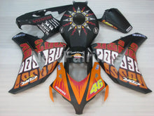 Carica l&#39;immagine nel visualizzatore di Gallery, Matte Black and Orange Rossi - CBR1000RR 08-11 Fairing Kit -
