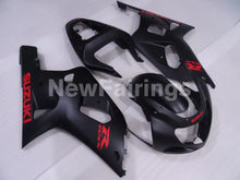 Carica immagine nel visualizzatore della galleria, Matte Black with Red Decals Factory Style - GSX-R600 01-03 Fairing Kit