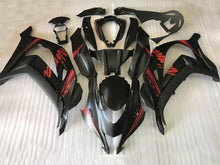 Carica l&#39;immagine nel visualizzatore di Gallery, Matte Black with Red stickers Factory Style - NINJA ZX-10R