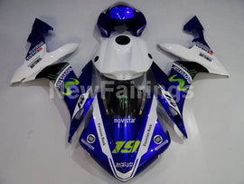 Number 19 White and Blue Black Monster - YZF-R1 04-06
