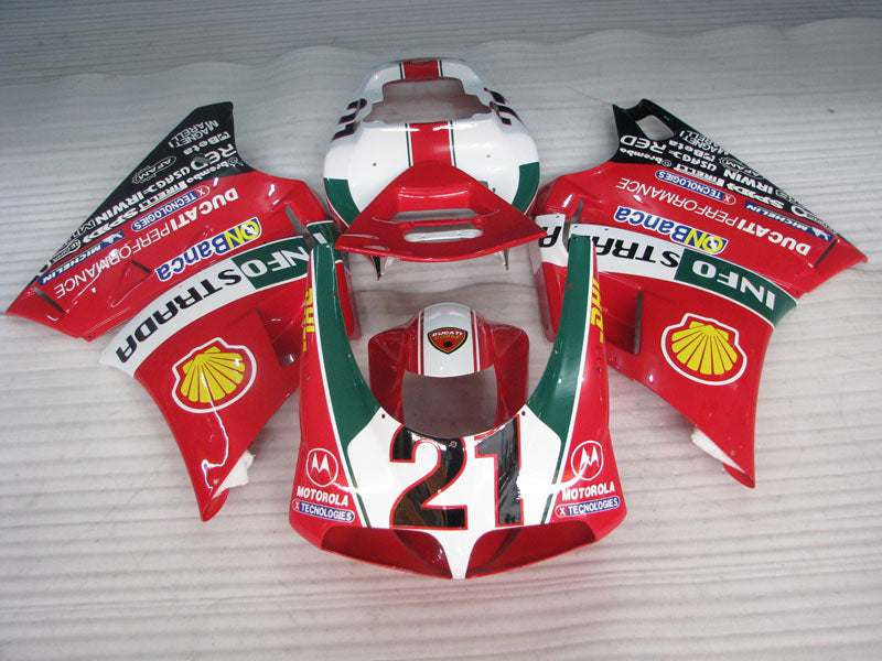 Number 21 Red and White Black XEROX - Ducati