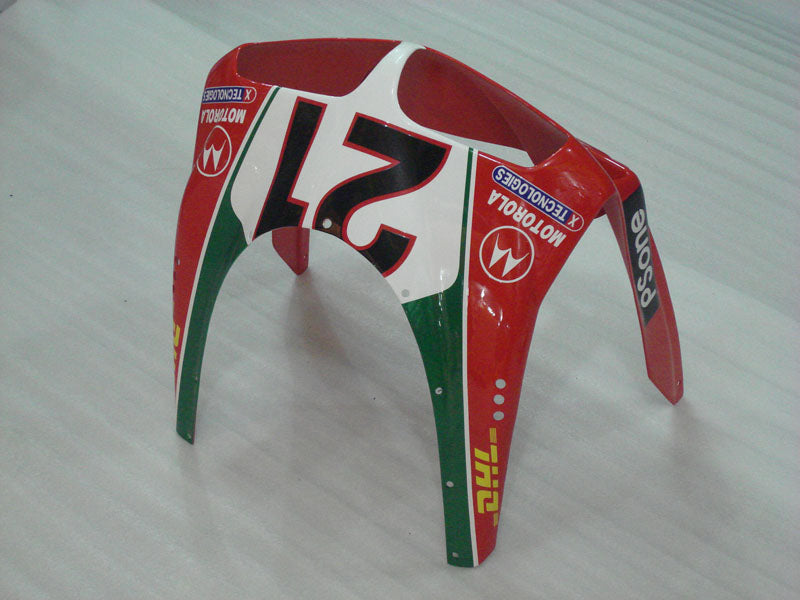 Number 21 Red and White Shell - Ducati 748/916/996/998