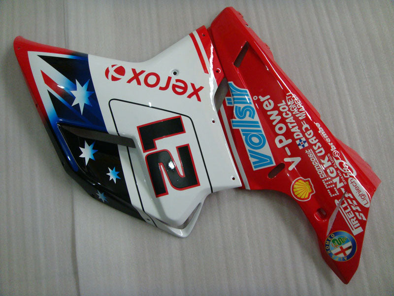 Number 21 Red and White Star - Ducati 1098 07-11 Fairing