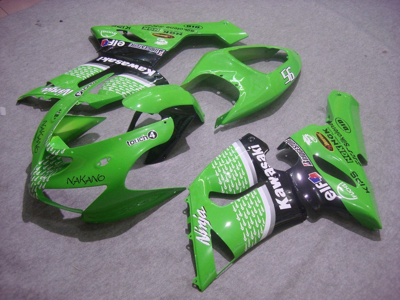 Number 56 Green and Black Nakano - NINJA ZX-6R 05-06