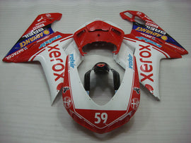 Number 59 Red and White Xerox - Ducati 848/1098/1198 07-11