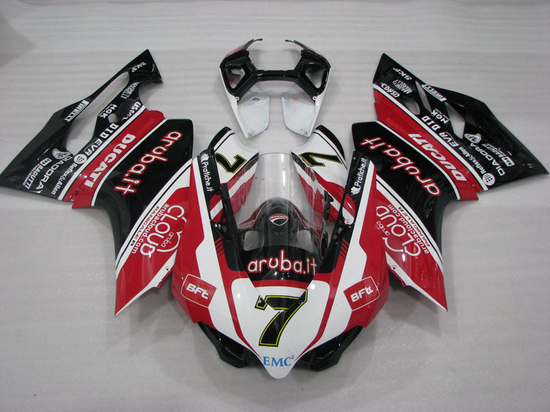 Number 7 Red and White Black PIRELLI - Ducati 1199 Panigale