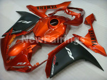 Carica l&#39;immagine nel visualizzatore di Gallery, Orange Matte Black Factory Style - YZF-R1 07-08 Fairing Kit