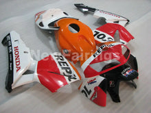 Carica l&#39;immagine nel visualizzatore di Gallery, Orange Red and White Repsol - CBR600RR 05-06 Fairing Kit -