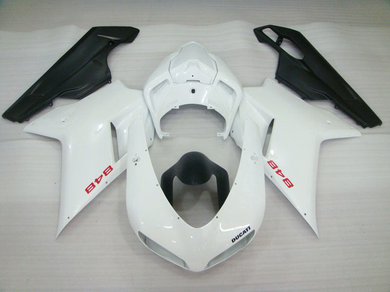 Pearl White and Matte Black Factory Style - Ducati 848