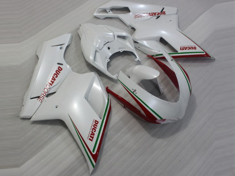 Pearl White and Red Factory Style - Ducati 848/1098/1198