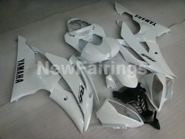Pearl White with Black Stickers Factory Style - YZF-R6 08-16 Fairing Kit Vehicles & Parts > Vehicle Parts & Accessories