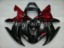 Carica l&#39;immagine nel visualizzatore di Gallery, Red and Black Flame - YZF-R1 02-03 Fairing Kit - Vehicles &amp;