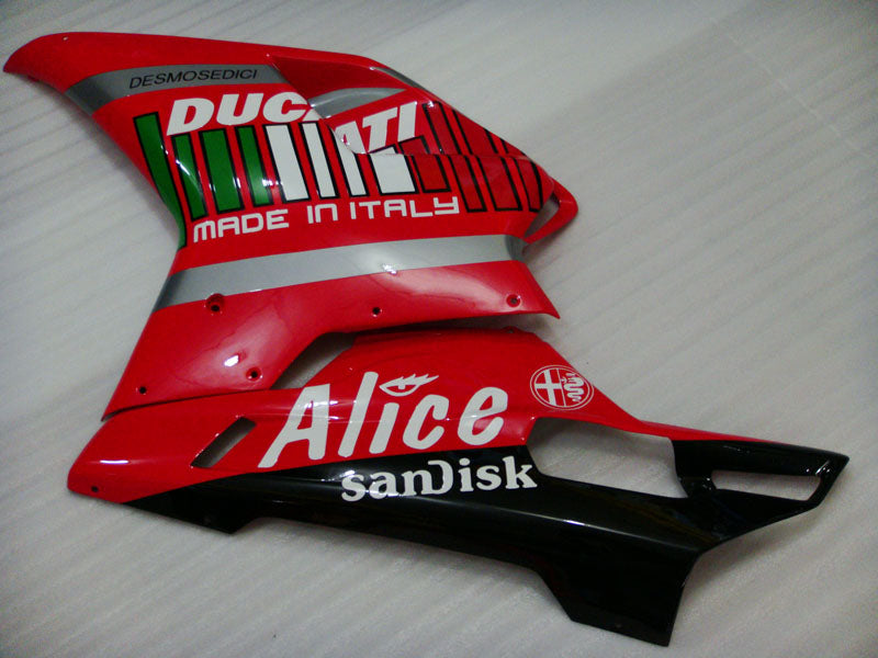 Red and Black Alice - Ducati 848/1098/1198 07-11 Fairing
