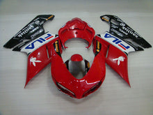 Carica l&#39;immagine nel visualizzatore di Gallery, Red and Black FILA - Ducati 848/1098/1198 07-11 Fairing Kit