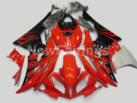 Red and Black Flame - YZF-R6 08-16 Fairing Kit Vehicles & Parts > Vehicle Parts & Accessories > Motor Vehicle Parts >