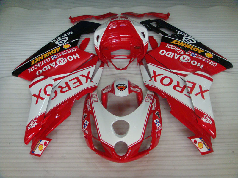 Red and White Black Xerox - Ducati 749/999 03-04 Fairing