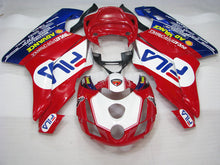 Carica l&#39;immagine nel visualizzatore di Gallery, Red and White Blue FILA - Ducati 749/999 03-04 Fairing Kit