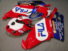 Red and White Blue FILA - Ducati 749/999 05-06 Fairing Kit