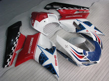 Carica l&#39;immagine nel visualizzatore di Gallery, Red and White Blue Star - Ducati 848 07-11 Fairing Kit