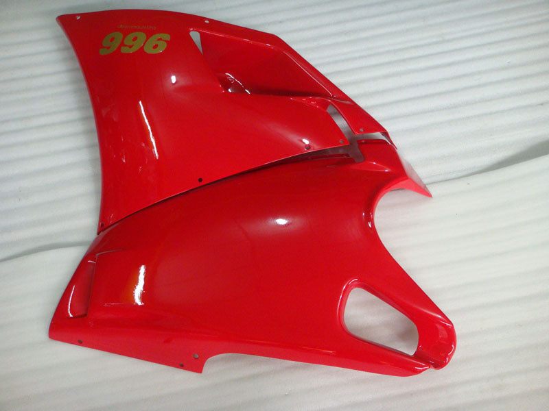 Red and White Factory Style - Ducati 996 96-02 Fairing Kit