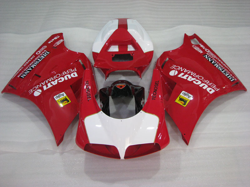 Red and White Performance - Ducati 748/916/996/998 96-02 Fairing Kit (Single Passenger Seat)