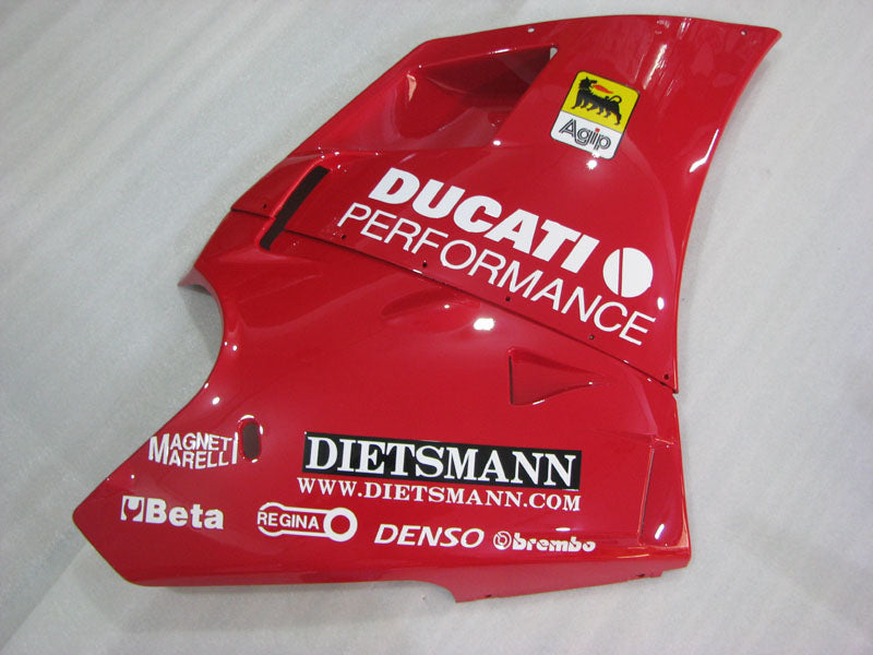 Red and White Performance - Ducati 748/916/996/998 96-02 Fairing Kit (Single Passenger Seat)