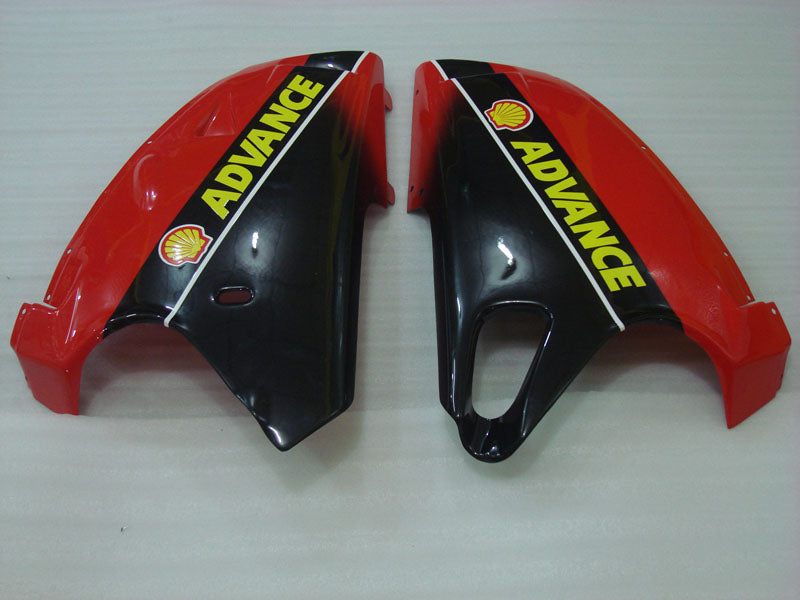 Red and White XEROX - Ducati 748/916/996/998 96-02 Fairing Kit (Single Passenger Seat)