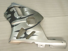 Carica l&#39;immagine nel visualizzatore di Gallery, Silver and Black Flame - NINJA ZX-12R 02-04 Fairing Kit