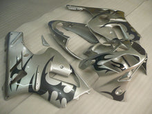 Carica l&#39;immagine nel visualizzatore di Gallery, Silver and Black Flame - NINJA ZX-12R 02-04 Fairing Kit
