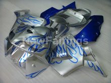 Carica l&#39;immagine nel visualizzatore di Gallery, Silver and Blue Flame - CBR600RR 05-06 Fairing Kit -
