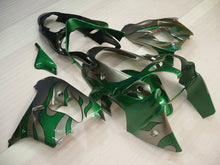 Carica l'immagine nel visualizzatore di Gallery, Silver and Green Flame - NINJA ZX-9R 00-01 Fairing Kit