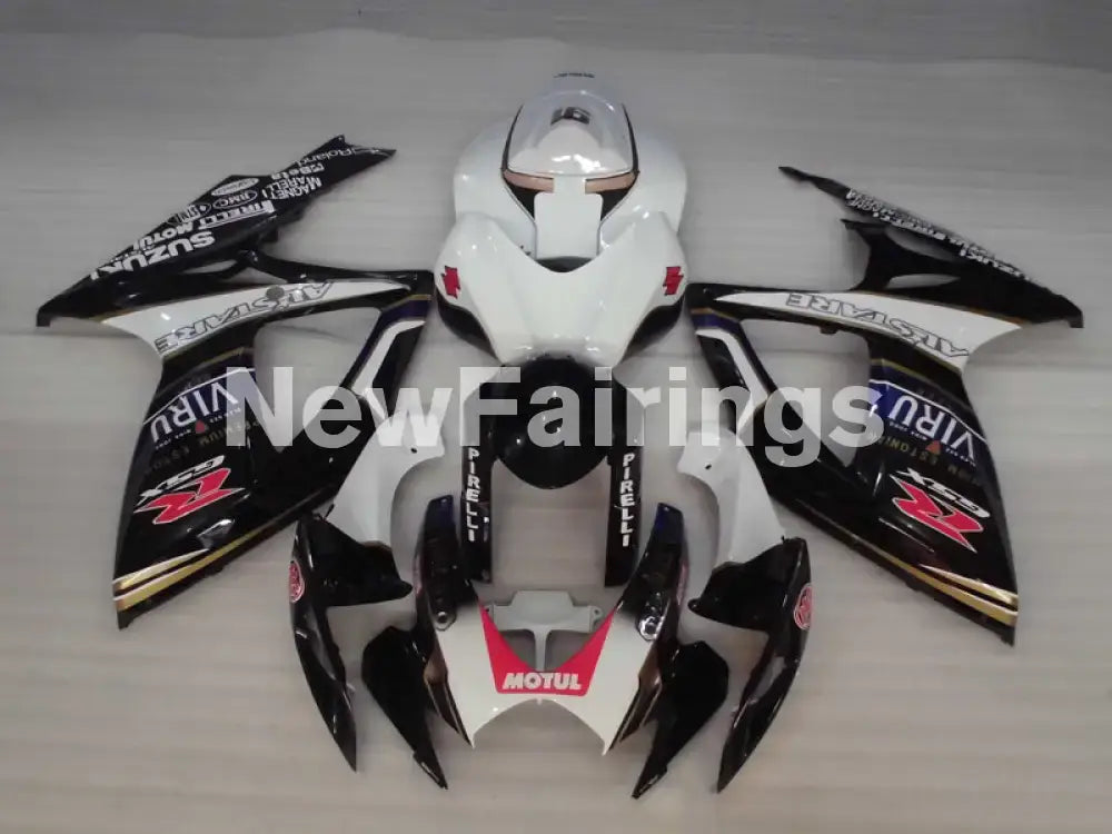 White and Black Blue Dark Dog - GSX-R750 06-07 Fairing Kit