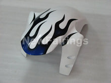 Carica l&#39;immagine nel visualizzatore di Gallery, White and Blue Flame - YZF-R1 04-06 Fairing Kit - Vehicles