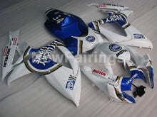 Carica l&#39;immagine nel visualizzatore di Gallery, White and Blue Lucky Strike - GSX-R750 06-07 Fairing Kit