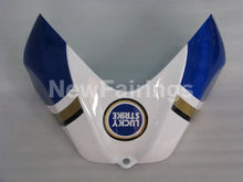 Carica l&#39;immagine nel visualizzatore di Gallery, White and Blue Lucky Strike - GSX-R750 06-07 Fairing Kit