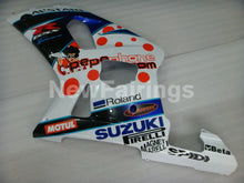 Carica l&#39;immagine nel visualizzatore di Gallery, White and Blue Yellow Dark Dog - GSX-R600 01-03 Fairing Kit