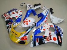 Carica l&#39;immagine nel visualizzatore di Gallery, White and Blue Yellow Dark Dog - GSX-R750 96-99 Fairing Kit