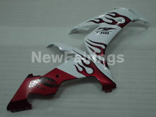 Carica l&#39;immagine nel visualizzatore di Gallery, White and Red Flame - YZF-R1 04-06 Fairing Kit - Vehicles &amp;