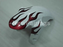 Carica l&#39;immagine nel visualizzatore di Gallery, White and Red Flame - YZF-R1 04-06 Fairing Kit - Vehicles &amp;