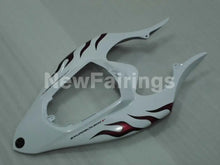 Carica l&#39;immagine nel visualizzatore di Gallery, White and Red Flame - YZF-R1 04-06 Fairing Kit - Vehicles &amp;