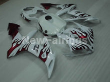 Carica l&#39;immagine nel visualizzatore di Gallery, White and Red Flame - YZF-R1 04-06 Fairing Kit - Vehicles &amp;