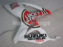 Carica l&#39;immagine nel visualizzatore di Gallery, White and Red Lucky Strike - GSX-R600 06-07 Fairing Kit -