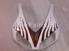 Carica l&#39;immagine nel visualizzatore di Gallery, White and Wine Red Flame - CBR1000RR 06-07 Fairing Kit -