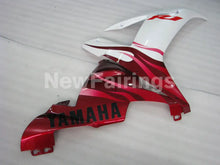 Carica l&#39;immagine nel visualizzatore di Gallery, White and Wine Red Flame - YZF-R1 02-03 Fairing Kit