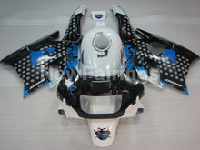 Carica l&#39;immagine nel visualizzatore di Gallery, White and Black Blue Motorcycle - CBR600 F2 91-94 Fairing