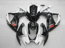 Carica l&#39;immagine nel visualizzatore di Gallery, White and Black Factory Style - GSX-R600 06-07 Fairing Kit